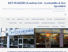 Tablet Screenshot of keymakers.co.uk